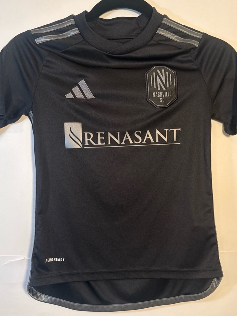 Adidas Nashville SC Johnny Cash Man in Black Jersey Youth 9-10